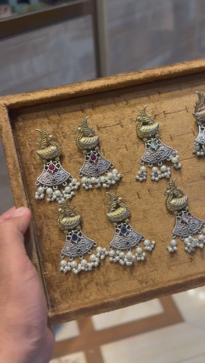 Stylish Silver Oxidized Trending EarRings_New Design 9