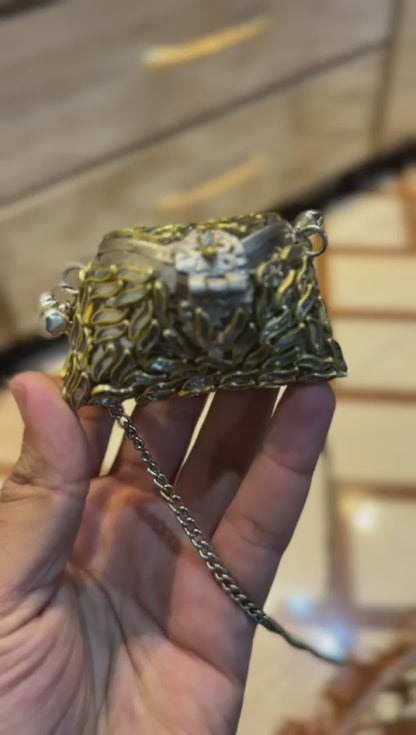 Stylish Indian Kundan Metal Clutch_Small Size_New Arrival