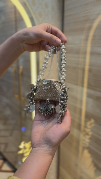 Stylish Indian Kundan Metal Clutch_Small Size_New Arrival