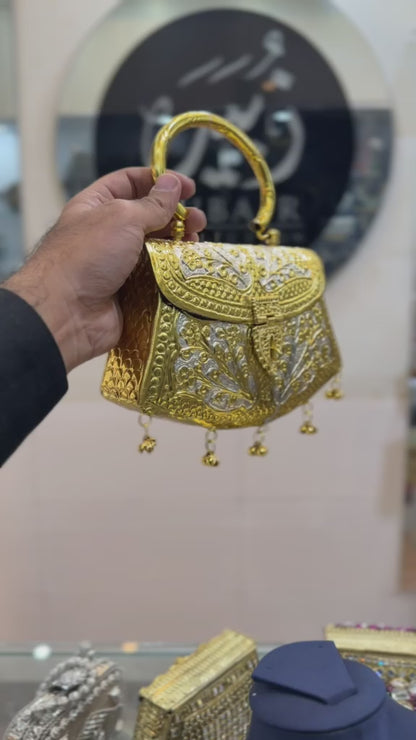 2Tune Luxury Traditional Indian Large Metal Clutch_New Arrival_3
