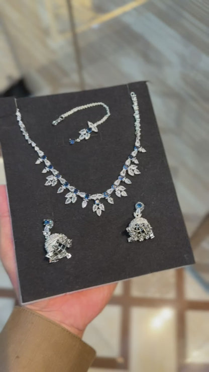 Royal Zircon Necklace Set | Wedding Collection – Design 03
