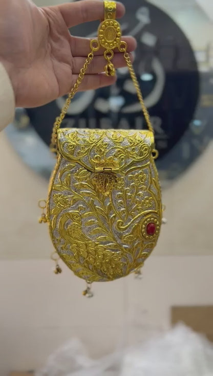 HandMade Luxury Golden Metal Clutch_ New Design 2