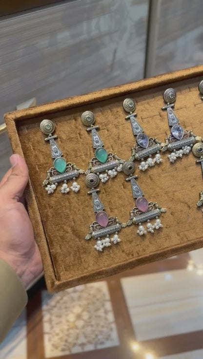 Stylish Silver Oxidized Trending EarRings_New Design 2