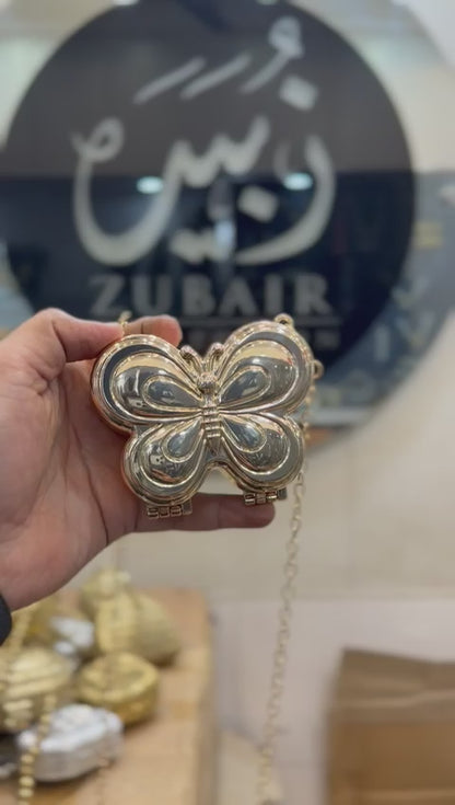 Stylish Butterfly Golden Metal Clutch_Design 6