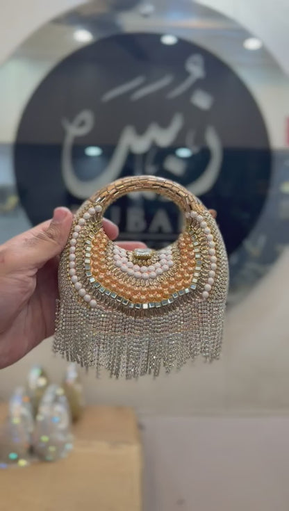 Stylish Acrylic Kundan Clutch_New Design 25