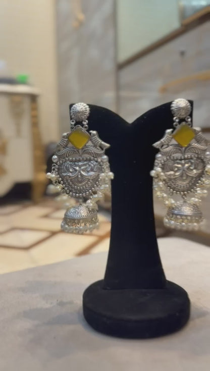 Stylish Kashmiri Oxidized Jhumkay_New Design 23