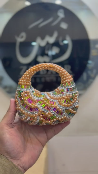 Stylish Acrylic Kundan Clutch_New Design 32