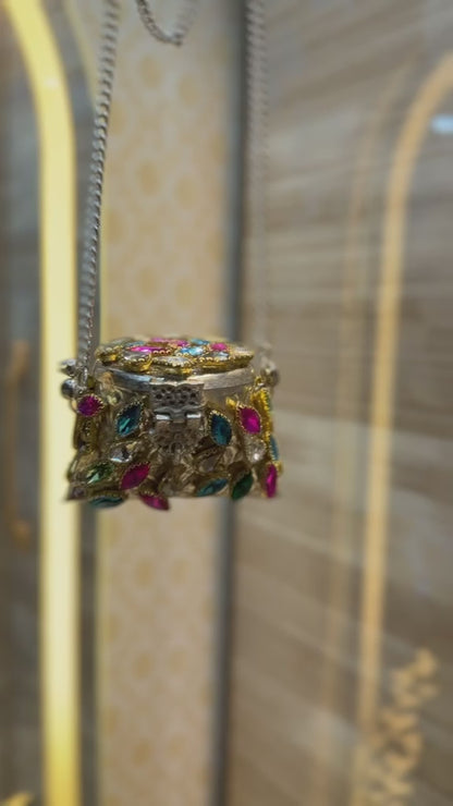 Stylish Indian Kundan Metal Clutch_Small Size_New Arrival