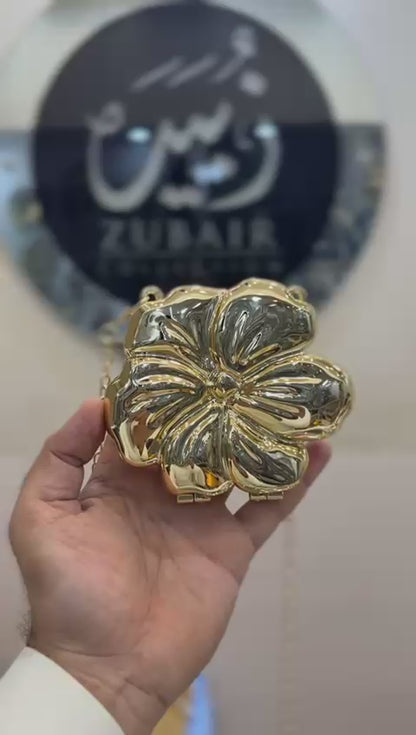 Acrylic Golden Flower Clutch_Design 7