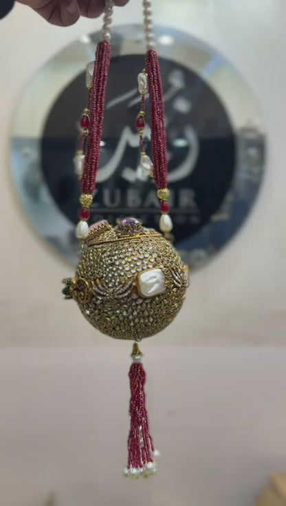 Stylish Designer Turkish_Kundan Dholki_New Design 2