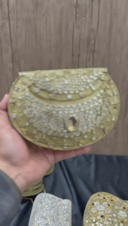 Handmade Stylish Kundan Designer Clutch_Large Size_New Design 1