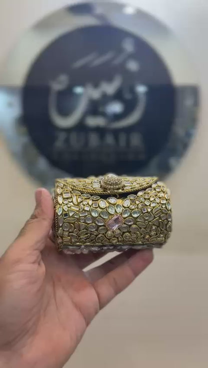 Turkish_Kundan Designer Small Dholki Clutch_Design 47
