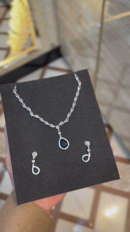 Royal Zircon Necklace Set | Wedding Collection – Design 06