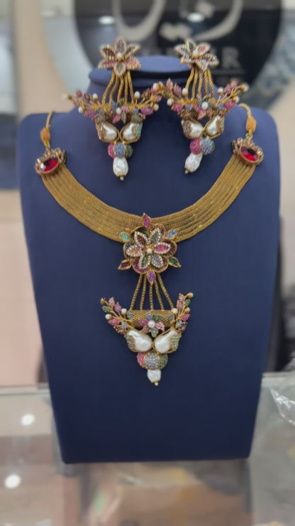 Royal Turkish Designer Choker Set | Wedding Collection – Design 05