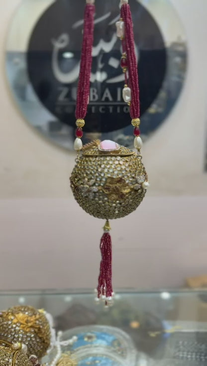Stylish Designer Turkish_Kundan Dholki_New Design 17