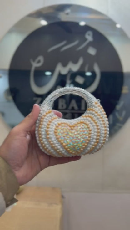 Stylish Acrylic Kundan Clutch_New Design 27