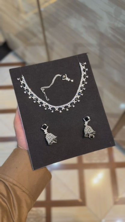 Royal Zircon Necklace Set | Wedding Collection – Design 02