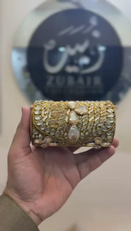 Turkish_Kundan Designer Small Dholki Clutch_Design 48
