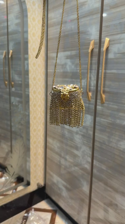 Stylish Indian Kundan Metal Clutch_Small Size_New Arrival