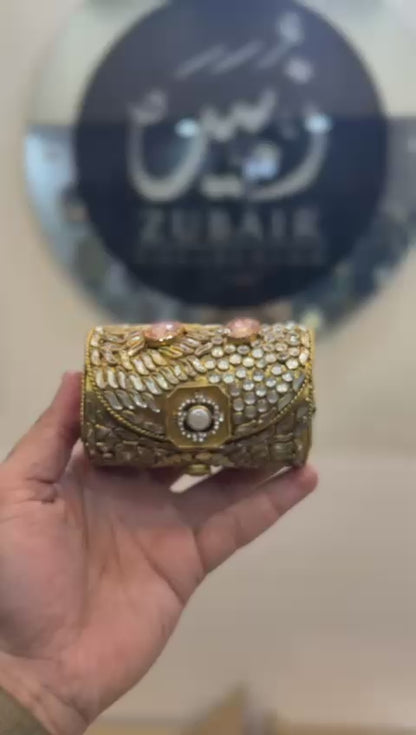 Turkish_Kundan Designer Small Dholki Clutch_Design 45