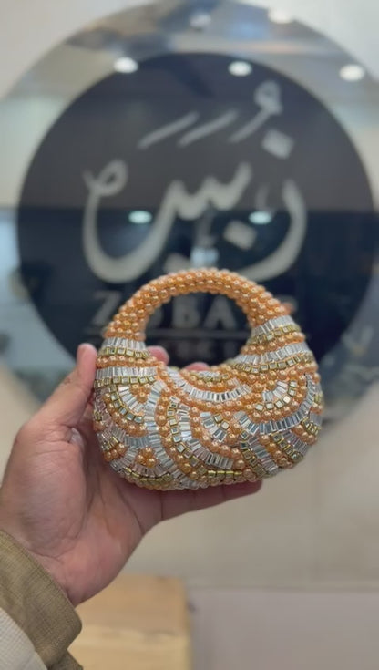 Stylish Acrylic Kundan Clutch_New Design 33