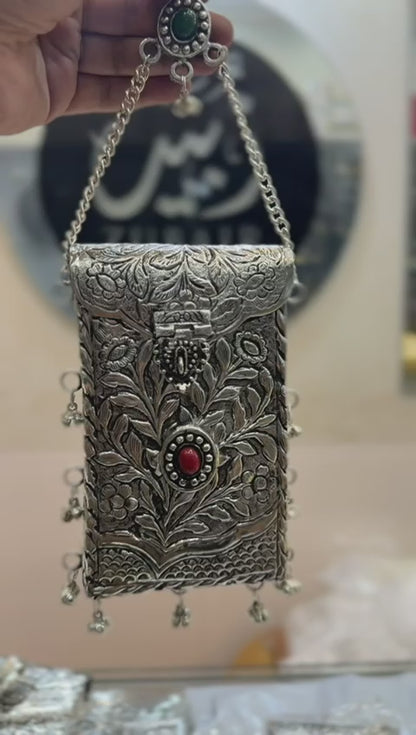 HandMade Luxury Silver Metal Clutch_ New Design 3