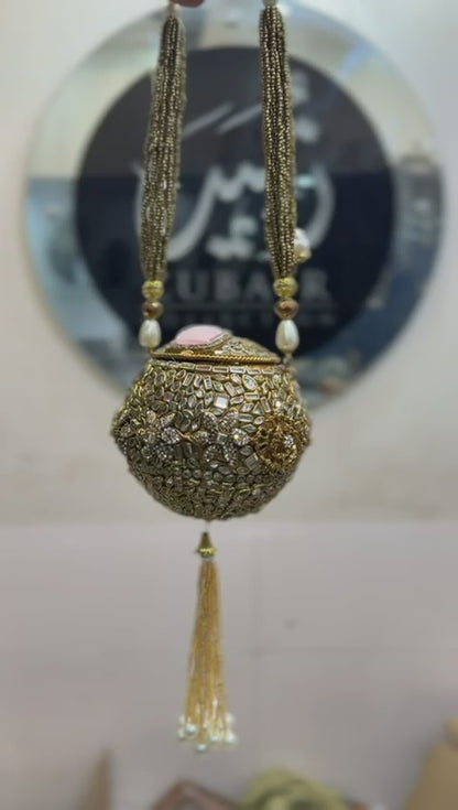 Stylish Designer Turkish_Kundan Dholki_New Design 8
