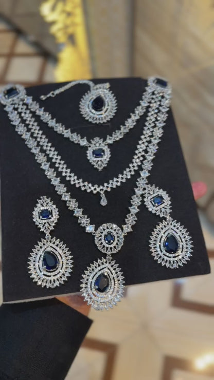 Royal Zircon Necklace Set | Bridal Collection – Design 31