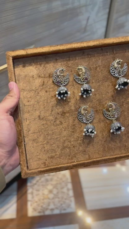 Stylish Silver Oxidized Trending EarRings_New Design 5