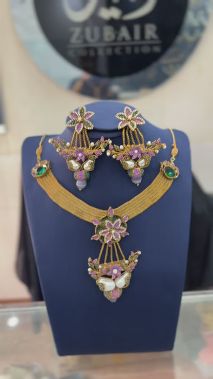 Royal Turkish Designer Choker Set | Wedding Collection – Design 06