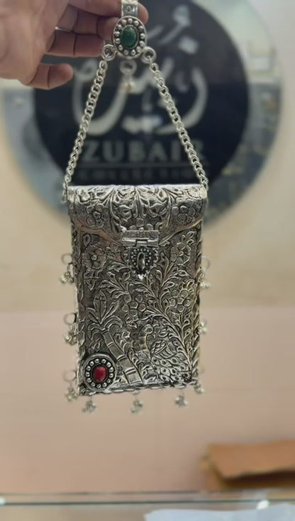HandMade Luxury Silver Metal Clutch_ New Design 1