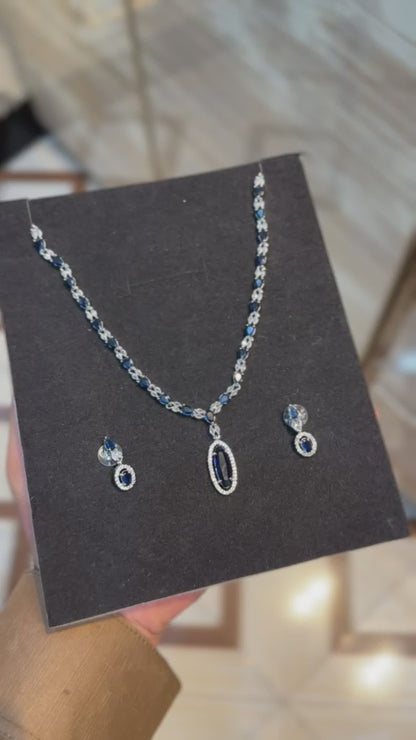 Royal Zircon Necklace Set | Wedding Collection – Design 04