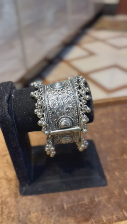 Stylish Silver Oxidized Bangles_New Design 1