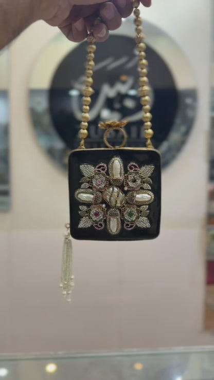 Handmade Designer Turkish Kundan Clutch_New Arrival_Design 3
