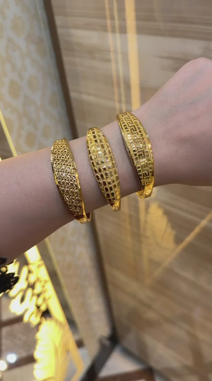 24k Gold Plated Bracelet_Single Piece