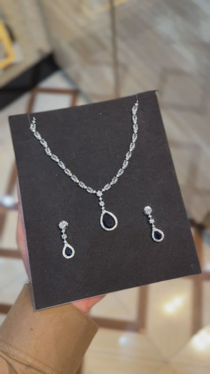 Royal Zircon Necklace Set | Wedding Collection – Design 05