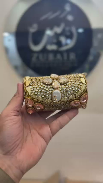 Turkish_Kundan Designer Small Dholki Clutch_Design 46