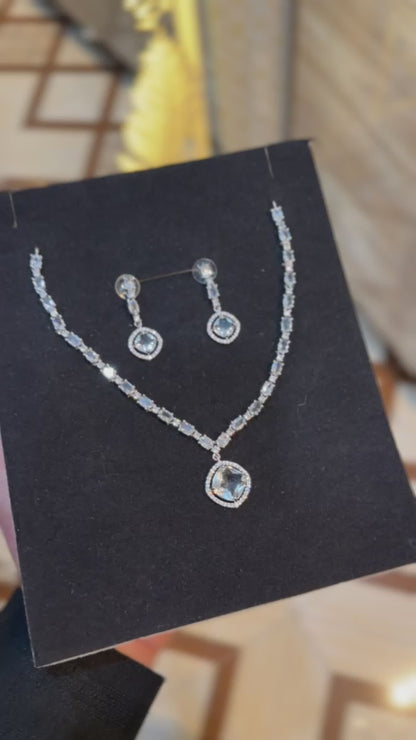 Royal Zircon Necklace Set | Wedding Collection – Design 15