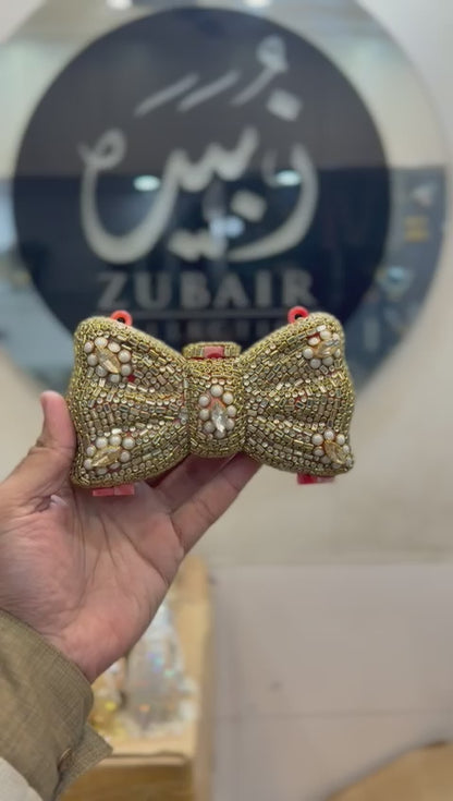 Stylish Acrylic Kundan Clutch_New Design 1