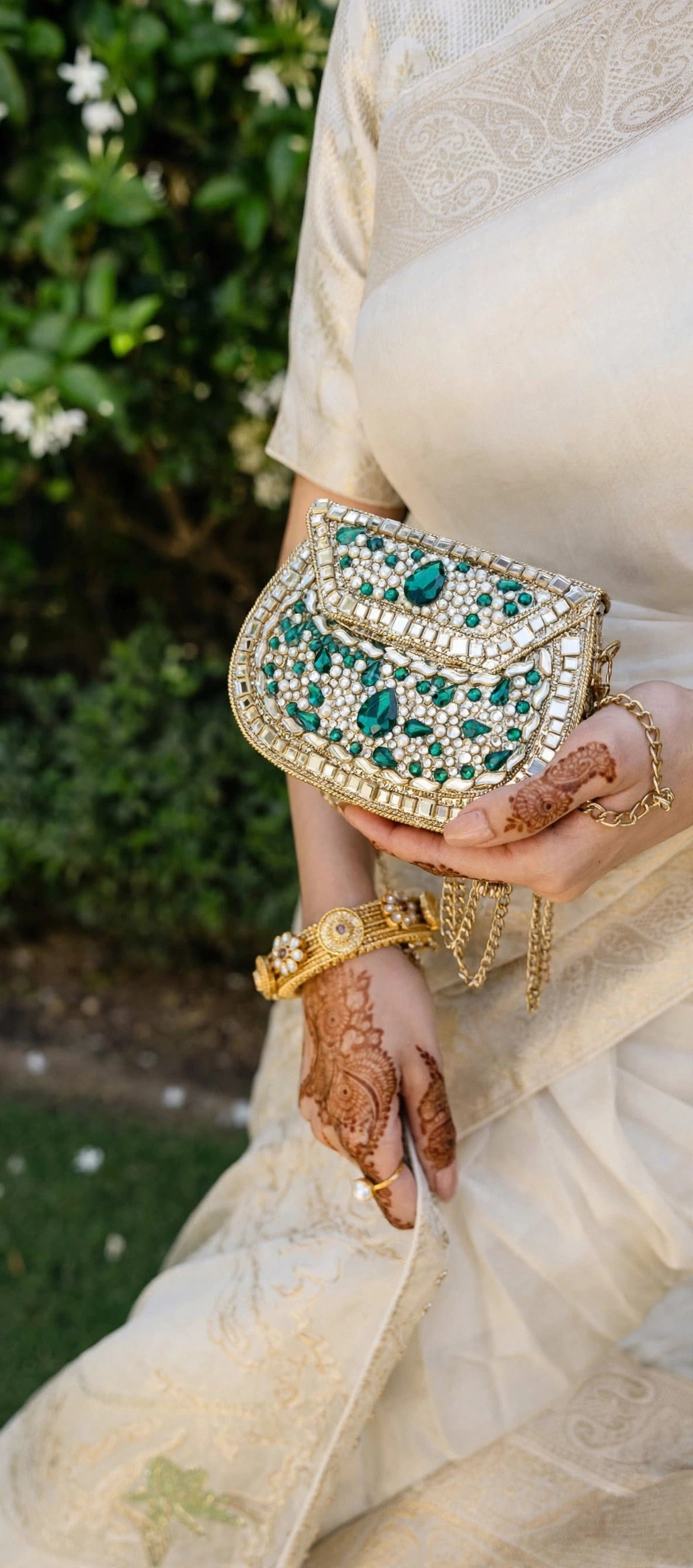 Handmade Luxury Kundan Cltuch _Medium Size_ New arrivals by ZC