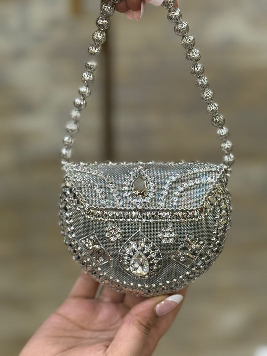 Silver Heer Collection Clutch